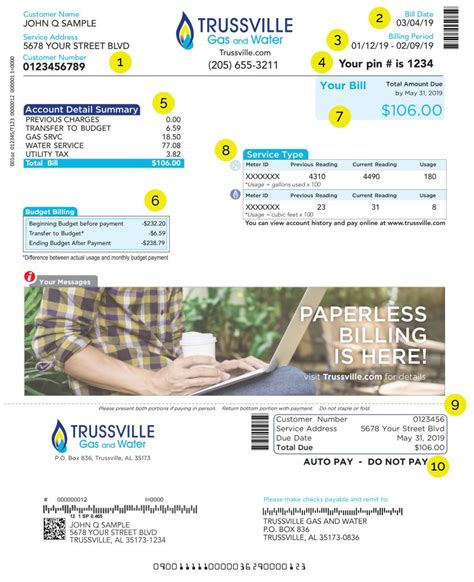 trussville sewer and water bill.
